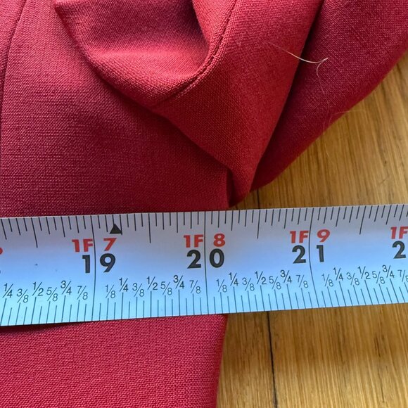 Emanuel Ungaro Size M Red Wool Mohair Blend Single Breasted Blazer Jacket - Picture 8 of 16